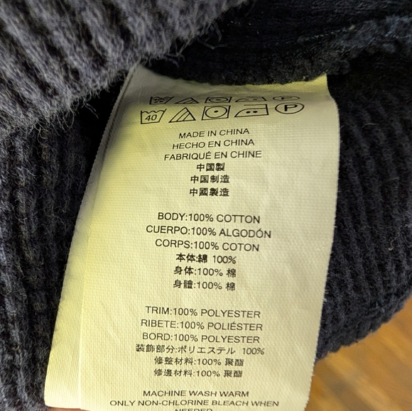 Michael Kors Men's Navy Blue Quarter Zip-Up Sweater - Picture 4 of 4